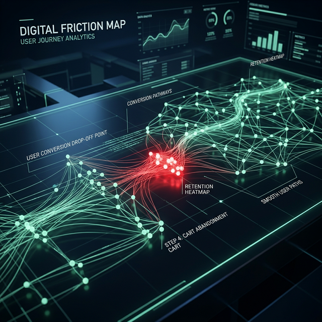 Friction Map: User journey drop-offs
